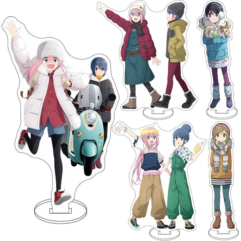 Acrylic Stand Figure - 16CM Anime ‌Yuru Camp Figure Rin