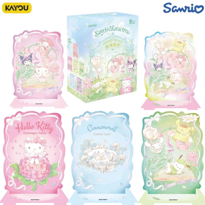 Anime Merchandise Bd - KAYOU Sanrio Characters Whisper‑Floral Scroll Acrylic