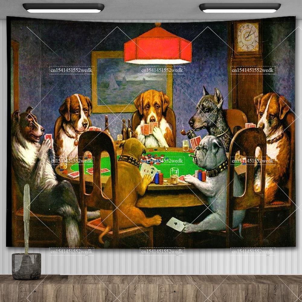Wall Scroll Tapestry - Cassius Marcellus Coolidge Dogs Playing Poker
