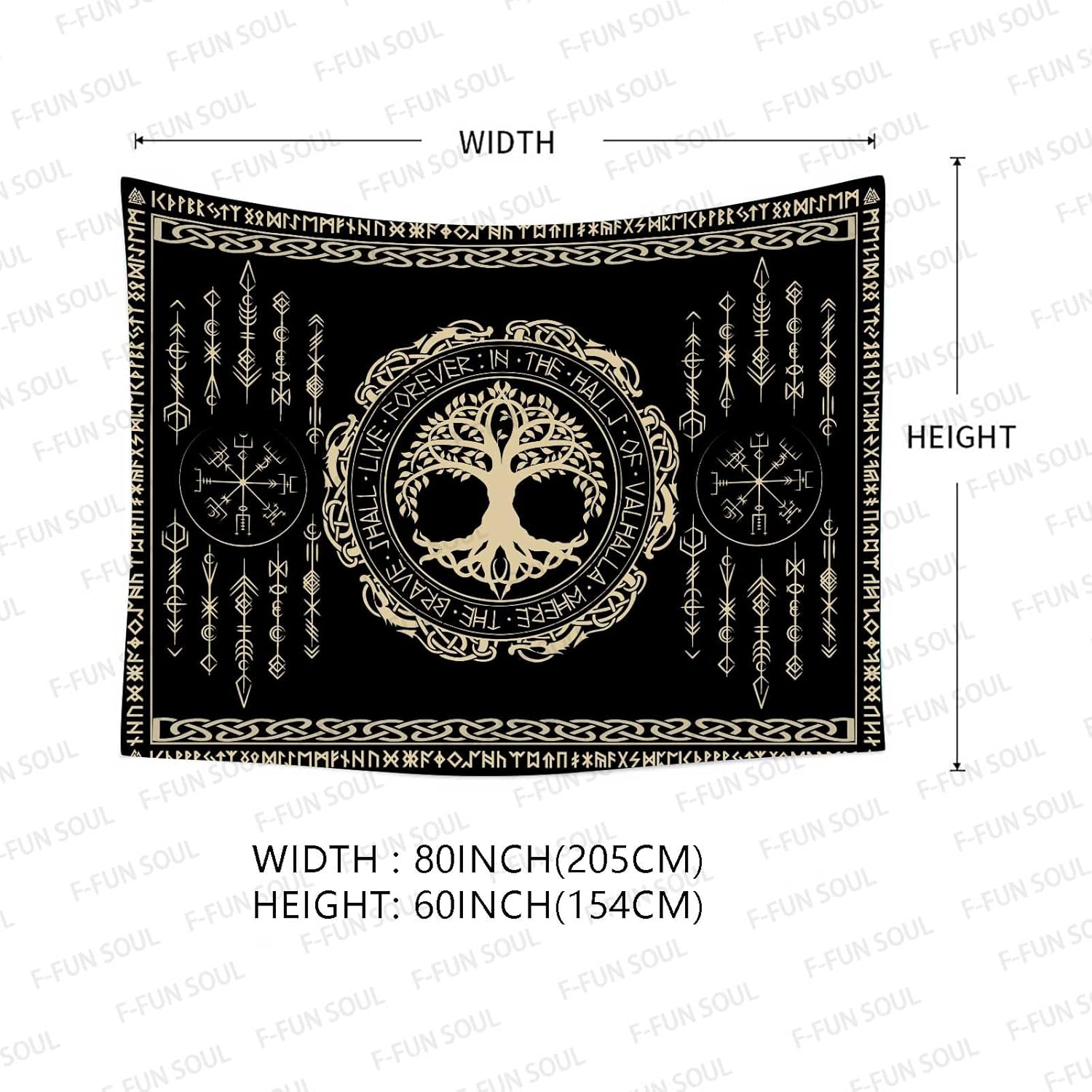 Norse Mythology Tapestry Indie - Wall Scroll Tapestry recension och pris