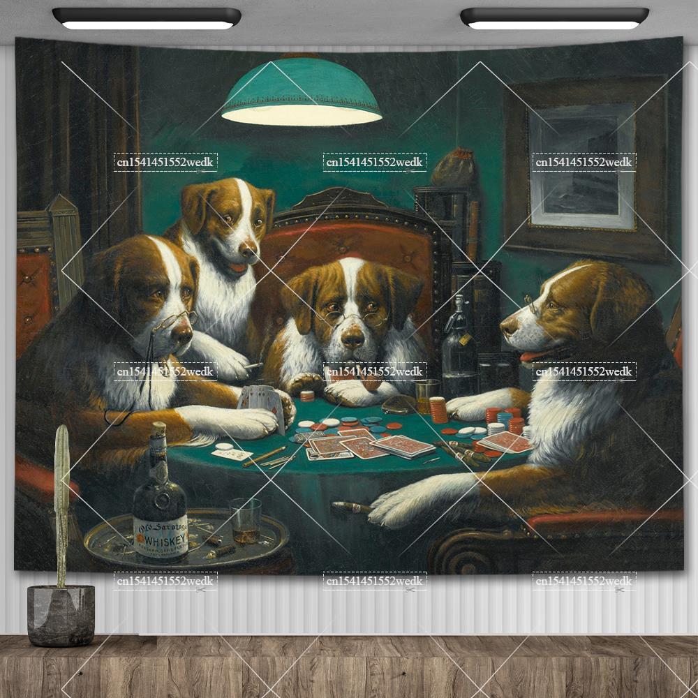 Cassius Marcellus Coolidge Dog - Wall Scroll Tapestry recension och pris